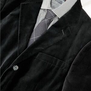 Merona Men’s 3-Button Single Vent Velvet Sport Coat/Blazer 40R Formal Evening